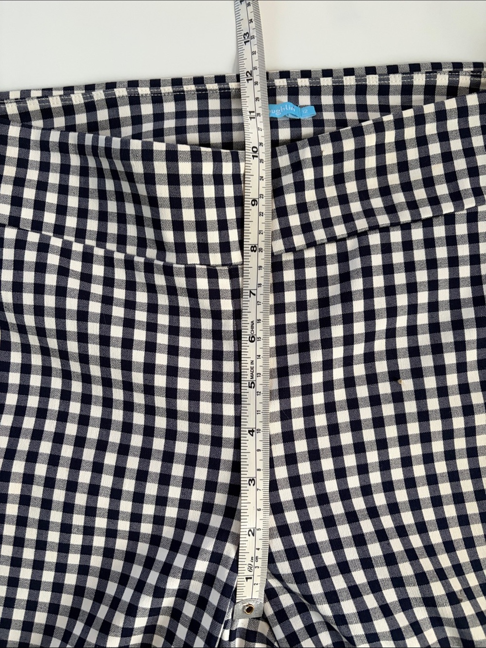 J McLaughlin Masie Ankle pants Size 12 Ginham Check - Picture 4 of 9